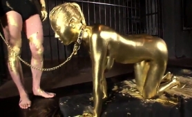 submissive-asian-slut-painted-in-gold-makes-herself-cum-hard